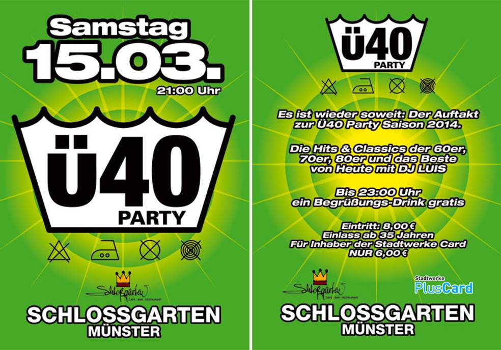 Ü 40 Party in Münster 15.03.2014